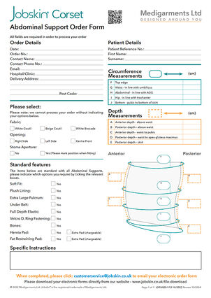 JSIFU005-V13 10/2022 Review 10/2024

Abdominal Support corset electronic order form
Image thumbnail